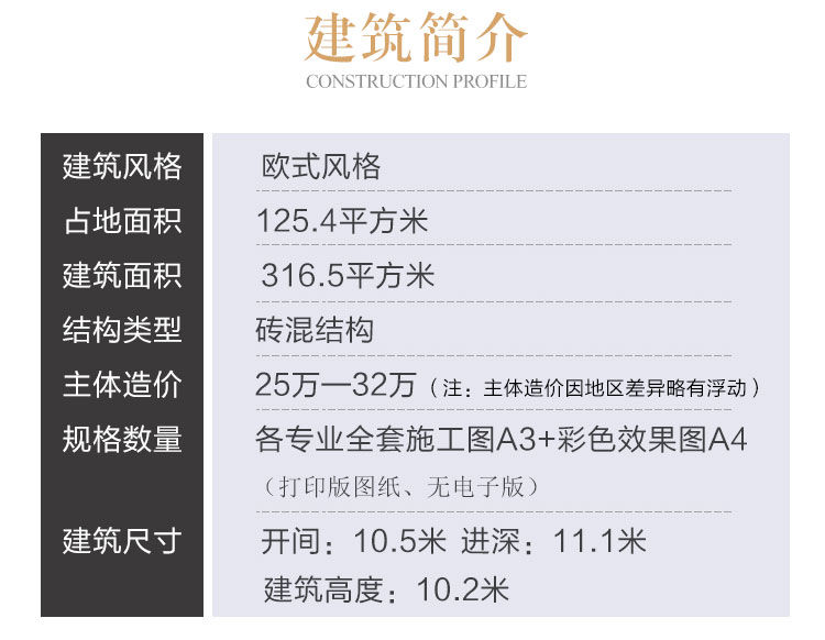 新农村二层半别墅图纸2