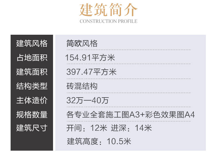 新农村三层别墅设计图纸_乡村两二层半房子施工效果图-全套CAD设计图2