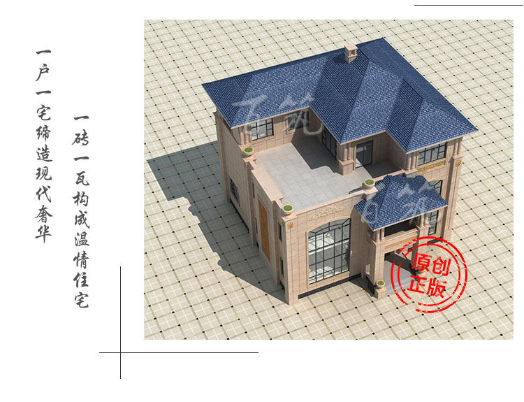 欧式农村自建房三层小别墅设计图纸_乡村豪华楼房效果图全套CAD设计图4