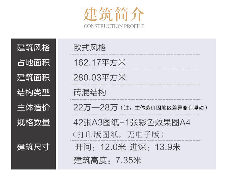 农村乡下二层别墅设计图纸_欧式两层自建房屋专业全套施工图CAD设计图