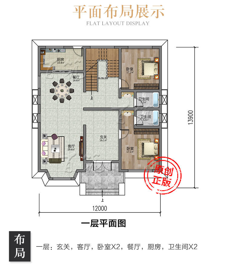 农村乡下二层别墅设计图纸_欧式两层自建房屋专业全套施工图CAD设计图