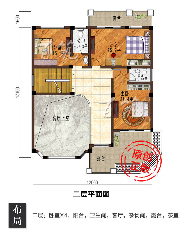 农村房屋设计图_全套豪华欧式乡村别墅_自建房设计图纸12米宽CAD设计图4