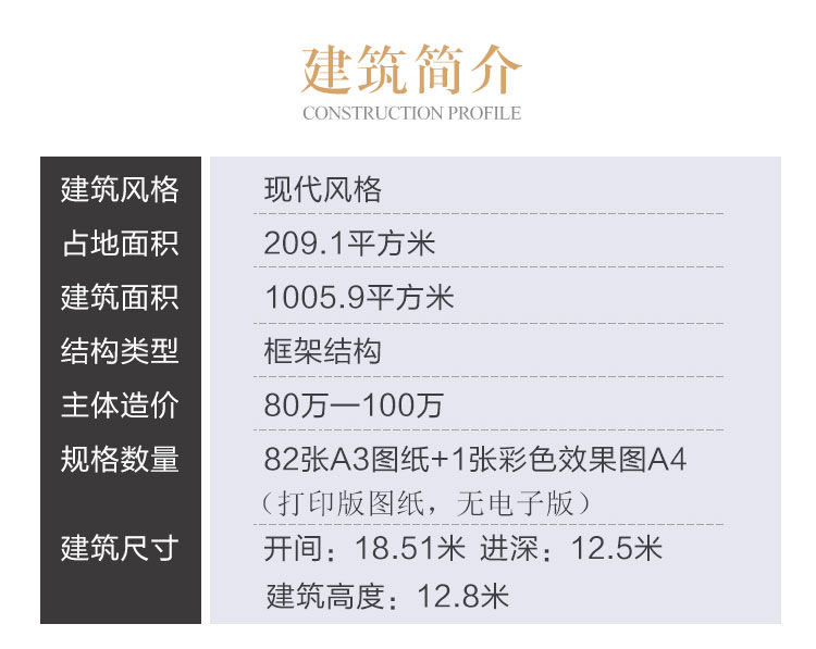 城镇县城五层商铺别墅设计图纸_农村出租自建房全套专业施工图CAD设计图2